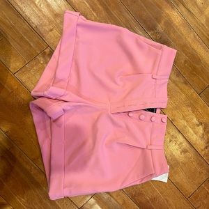 Pink Dress shorts.  High waist button down with pockets.  Forever 21 Brqnd New